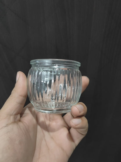 Swirl Glass jars
