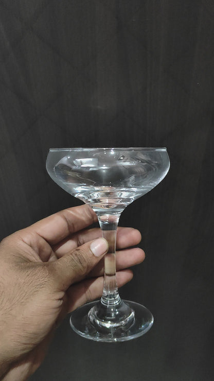 Crystal Champagne Coupe Glasses - Set of 6 | 7.4oz | Classic Luxury Cocktail & Wine Glassware, Premium Hand-Blown | Manhattan, Cosmopolitan, Sidecar, Speakeasy,candles