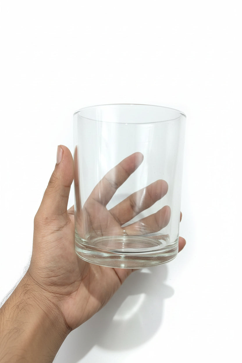 Big 5x4 inch glass jar for large candle making and storage