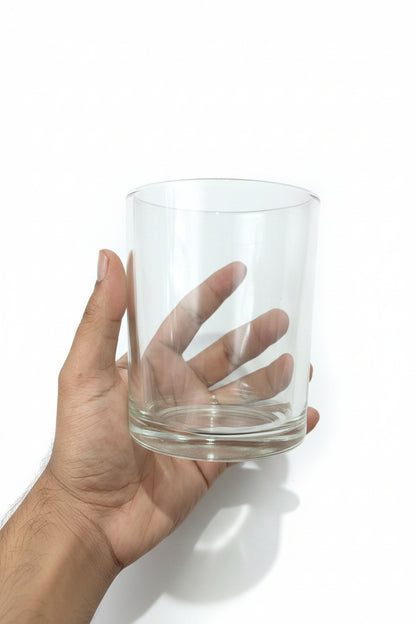 Big 5x4 inch glass jar for large candle making and storage