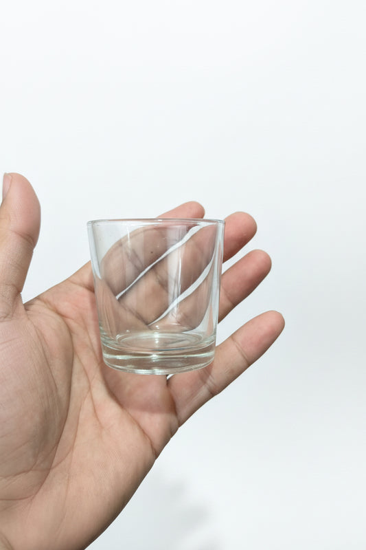 60ml shot glass jars for mini candles and gifting samples