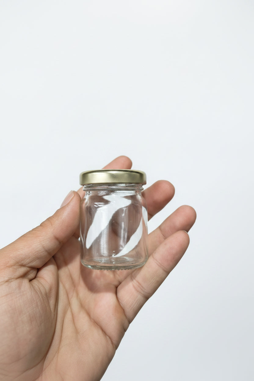 40ml salsa-style glass jar for mini candles and tea lights