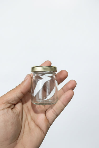 40ml salsa-style glass jar for mini candles and tea lights