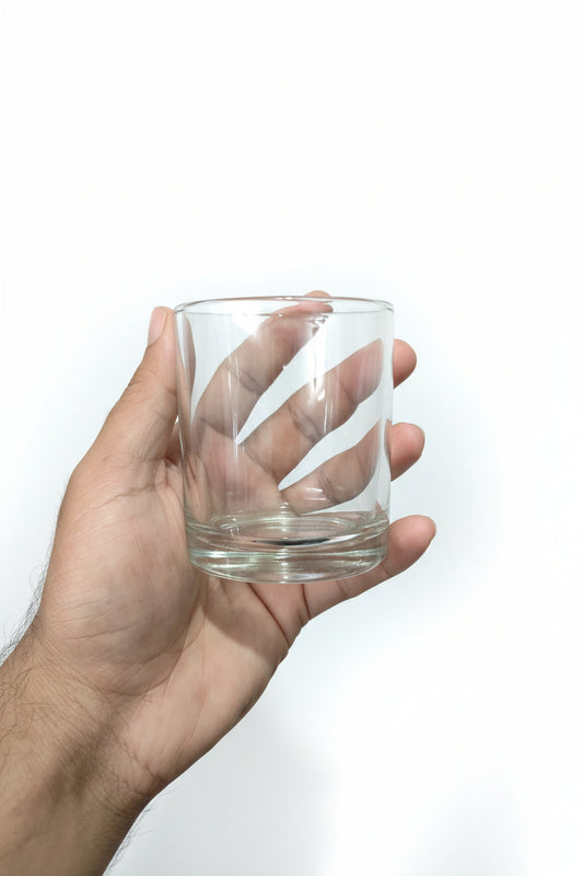 230ml clear glass jar for candle making — soy and paraffin candle container