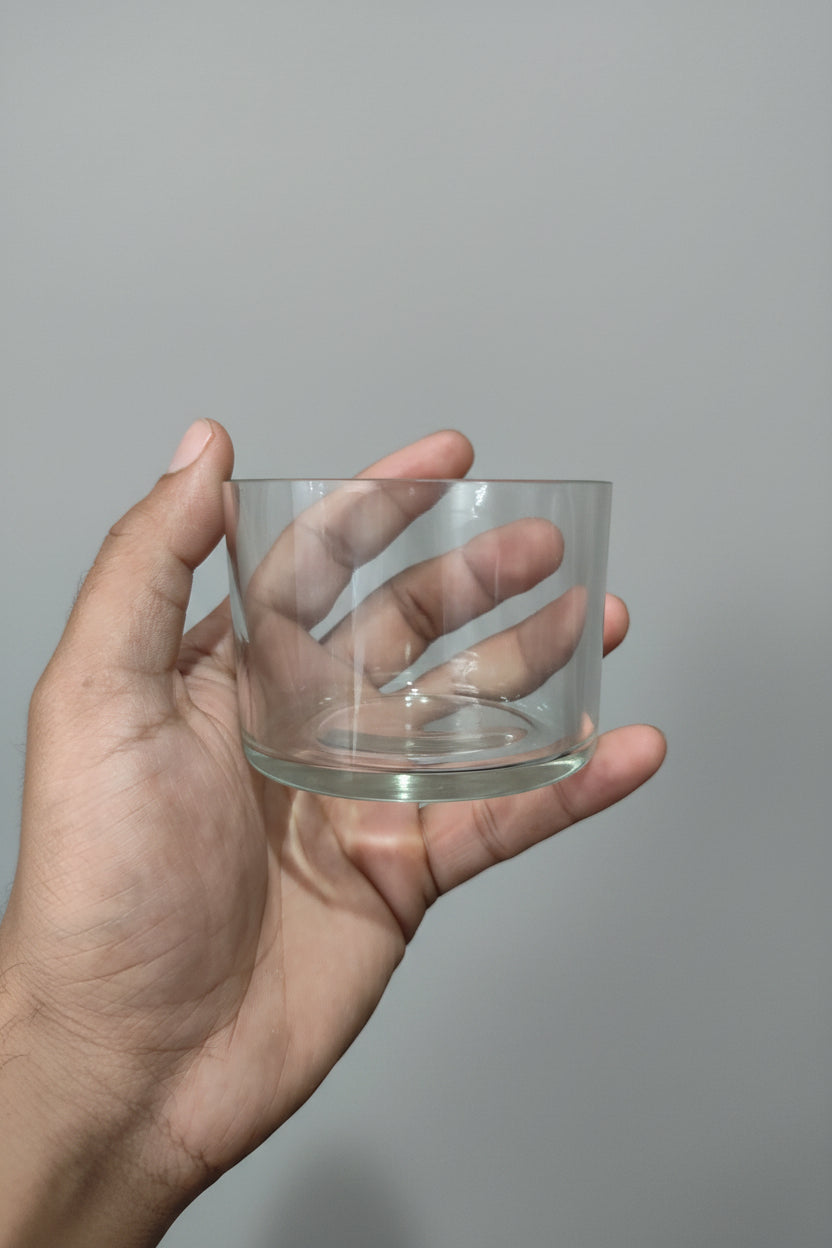 3.5x2.5 inch glass jar for medium candle making and gifting