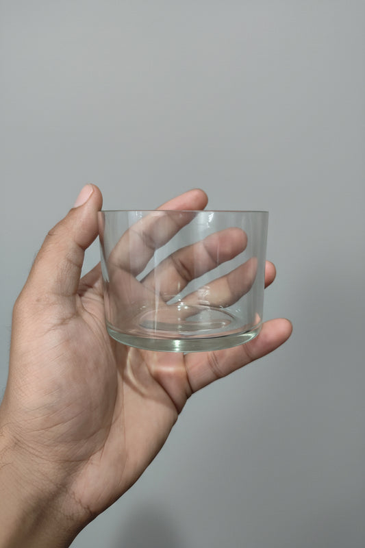 3.5x2.5 inch glass jar for medium candle making and gifting