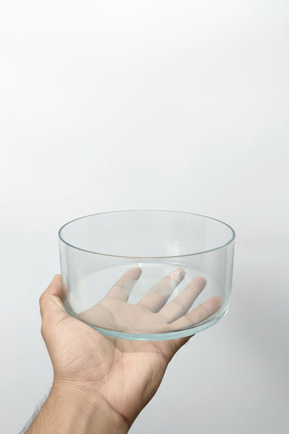 Tall 7x3 inch glass jar for pillar candles and decorative storage
