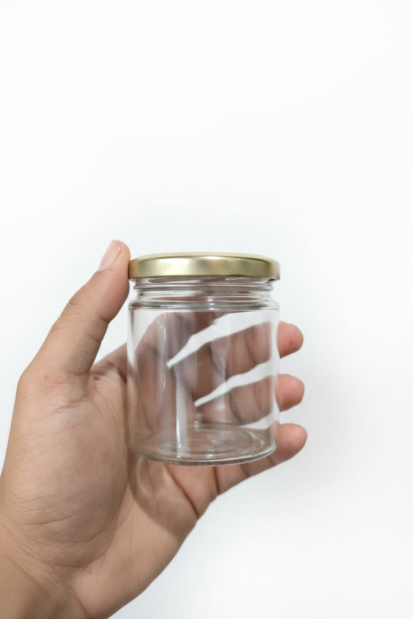 200ml salsa-style glass jar for medium candle making