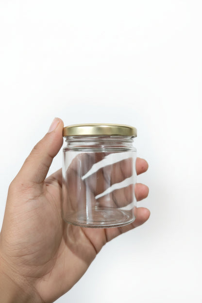 200ml salsa-style glass jar for medium candle making