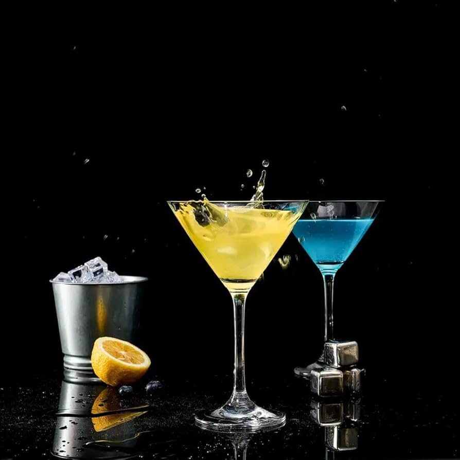 Martini Glasses Set of 6 — set view | Bloom Creations India
