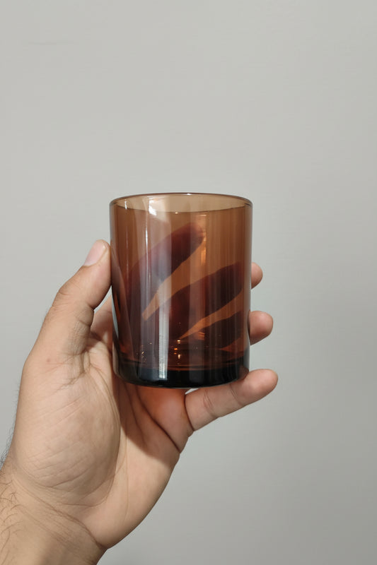 230ml amber glass jar for candle making — medium UV-protective container