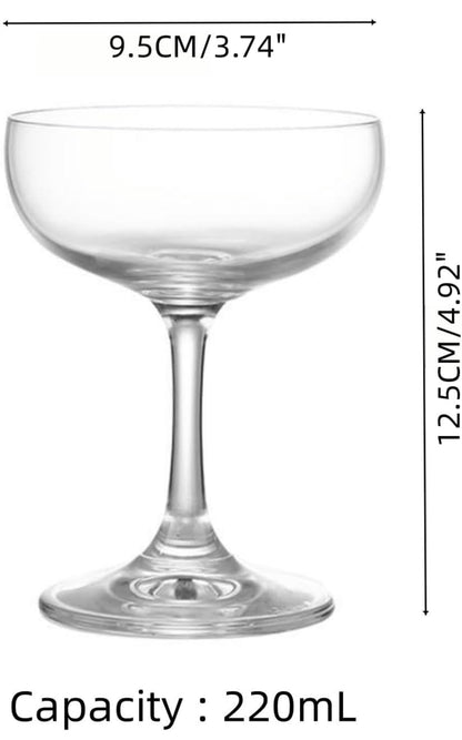 Crystal Champagne Coupe Glasses — use case | Bloom Creations India