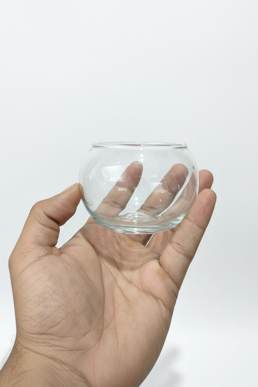 Roli poli round glass jar for candle making and gifting