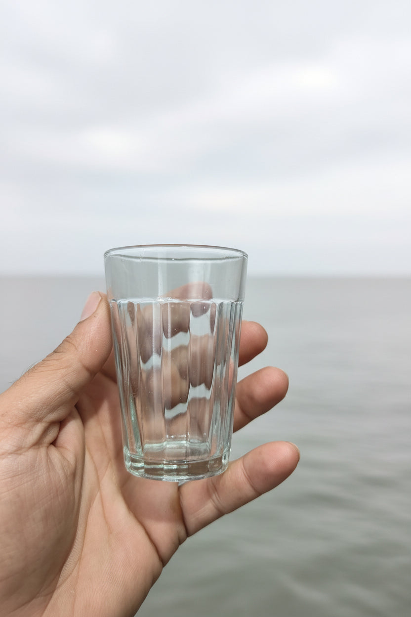 Tea glass for candle making and beverages — versatile glass container