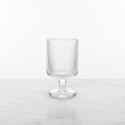 Vintage Striped Wine Glasses — set view | Bloom Creations India