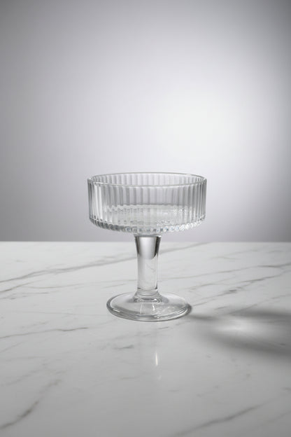 Ribbed Martini Glasses — use case | Bloom Creations India