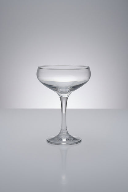 Crystal Champagne Coupe Glasses - Set of 6 | 7.4oz | Classic Luxury Cocktail & Wine Glassware, Premium Hand-Blown | Manhattan, Cosmopolitan, Sidecar, Speakeasy,candles