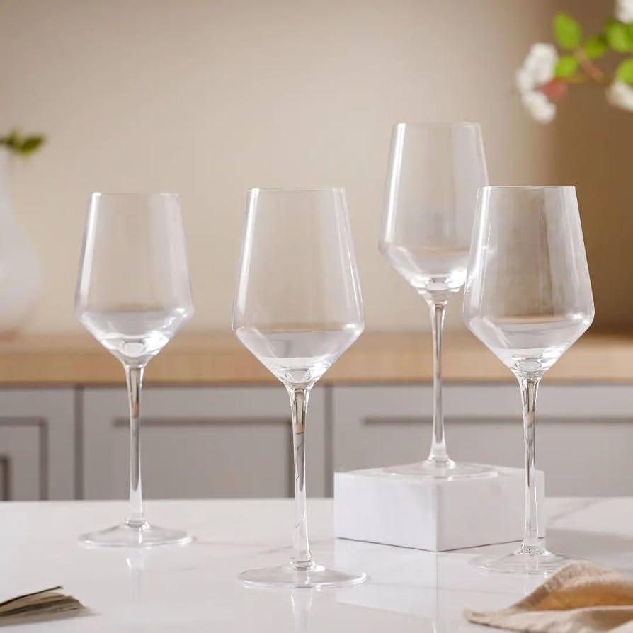 Red Wine Glass Set of 6 — detailed view | Bloom Creations India