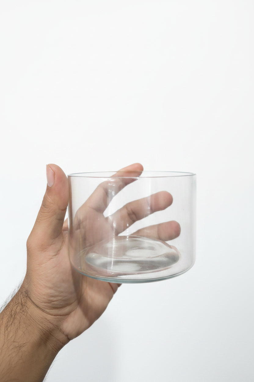 4.2x3 inch glass candle jar for medium soy and paraffin candles
