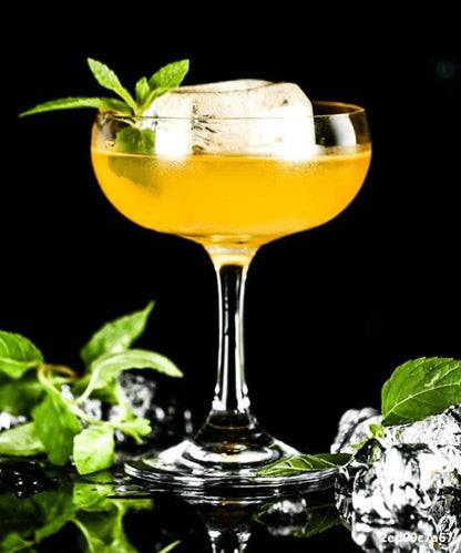 Crystal Champagne Coupe Glasses — set view | Bloom Creations India