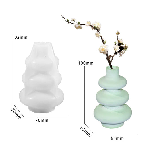 Decorative Vase Silicone Mould Set