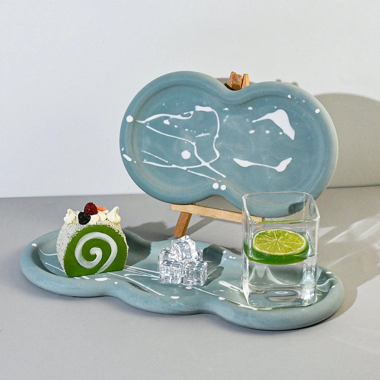 Bloom Creations Resin Coaster Mold Set - Double Heart Shape Silicone Molds for Epoxy Resin Art, Table Decor, DIY Craft Projects - Reusable