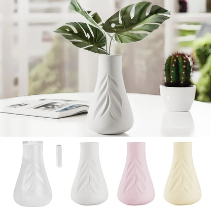 Leaf Pattern Vase Silicone Mold — detailed view | Bloom Creations India
