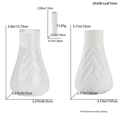 Leaf Pattern Vase Silicone Mold — size reference | Bloom Creations India