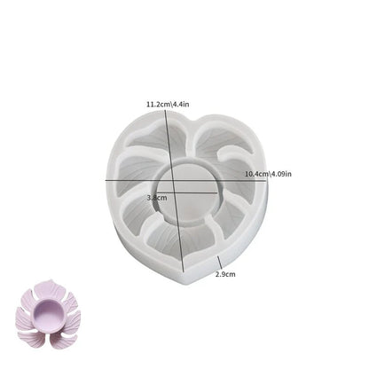 Leaf Tealight Holder Silicone Mould – Heart Leaf & Monstera (2 Designs)